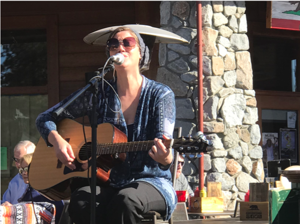 Molly playing guitar 