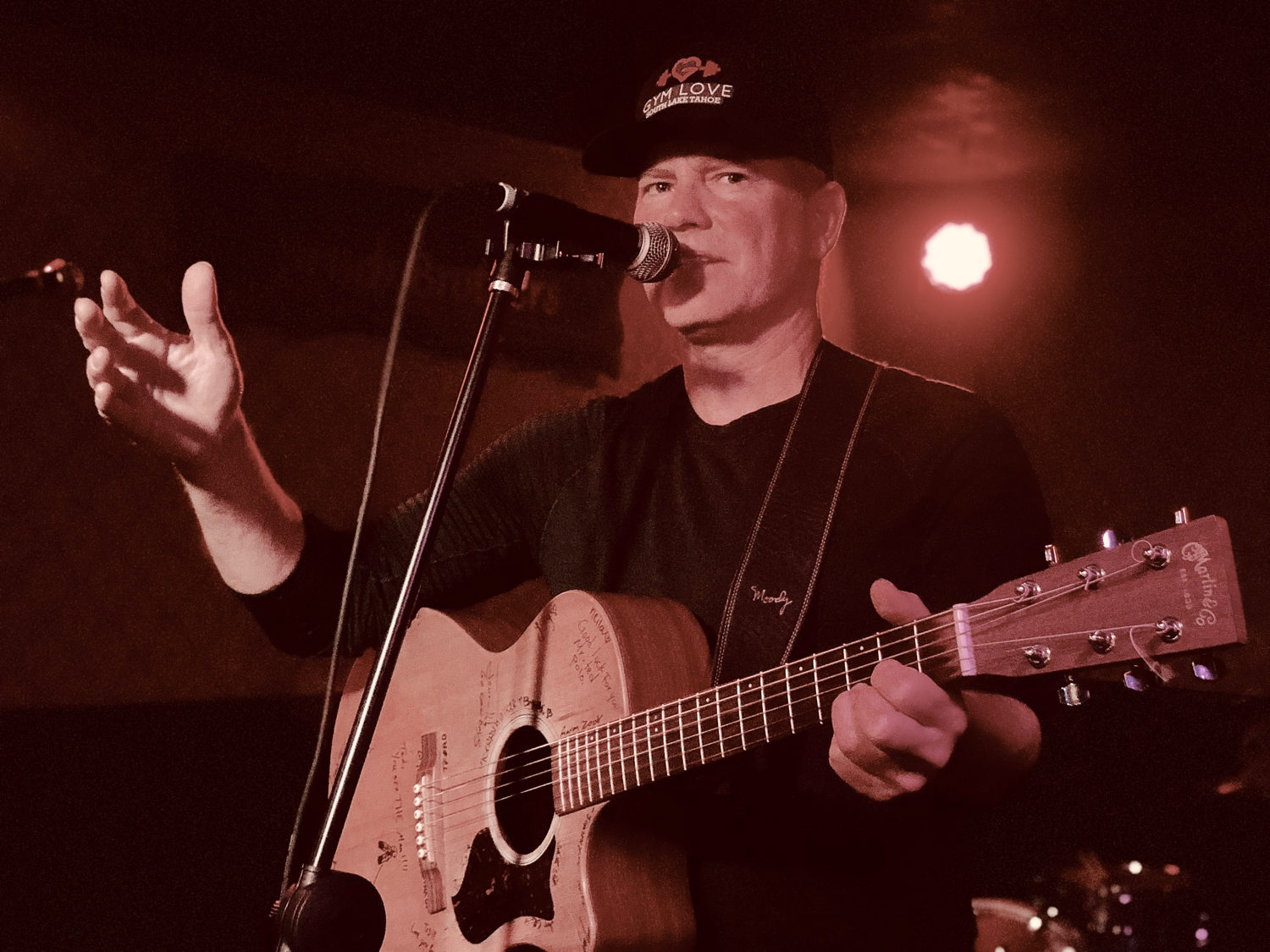 Ted playing guitar