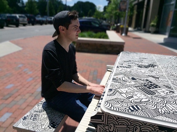 Daniel Rassp playing piano