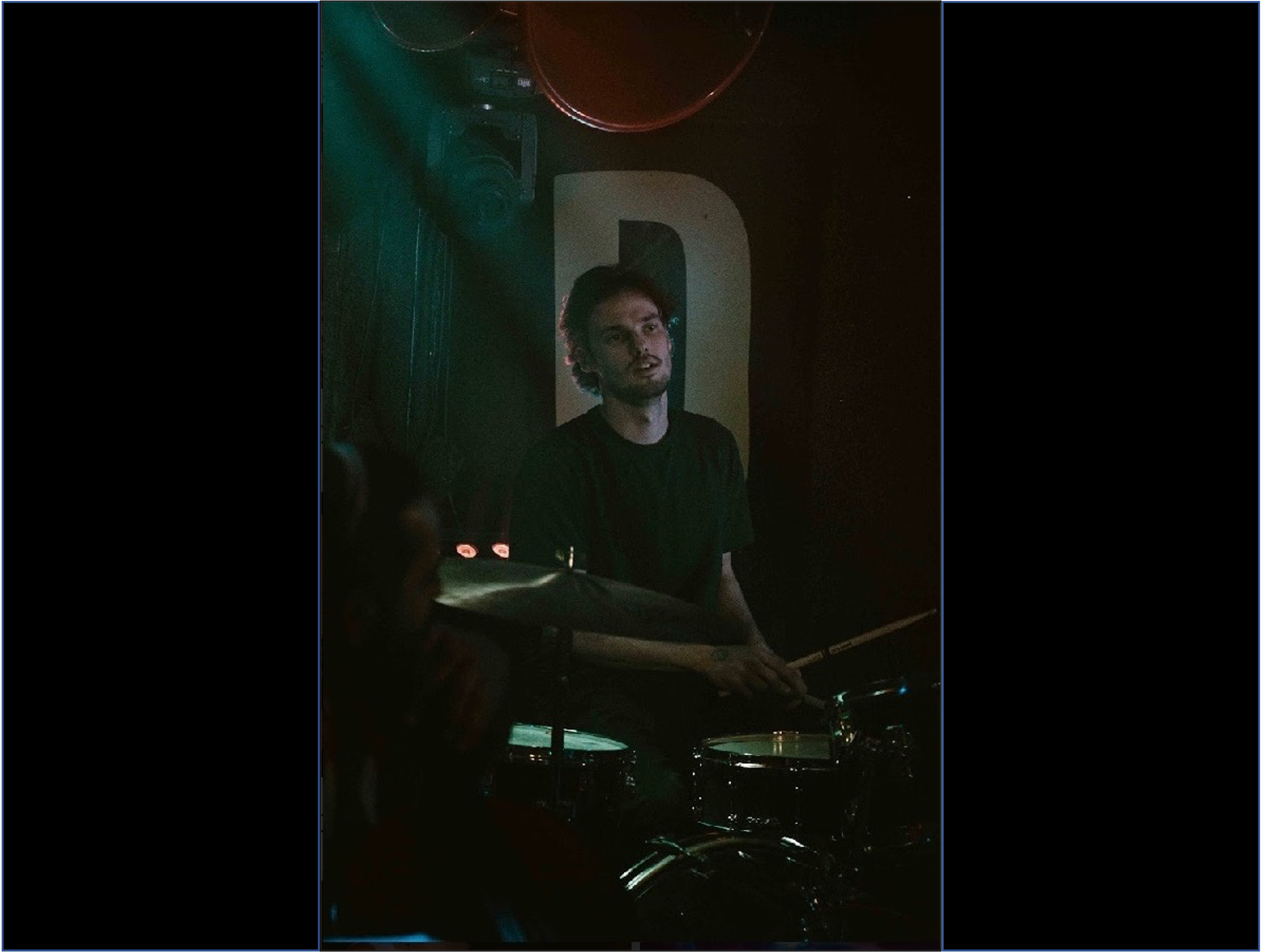 Frankie Krause playing drums